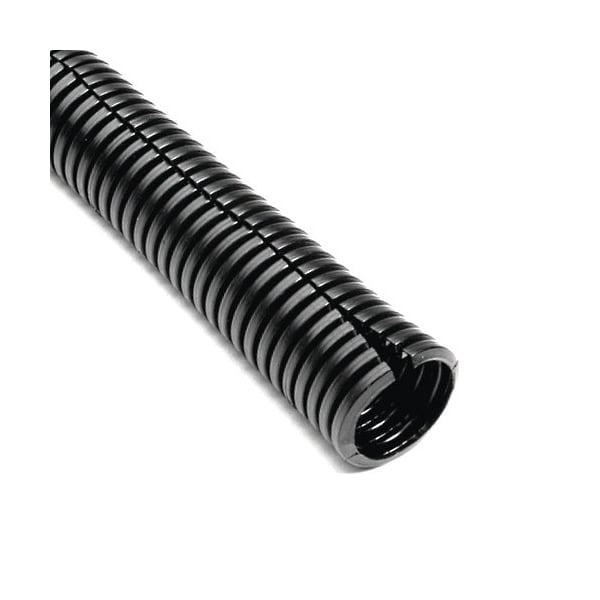 1 Wire Loom, Black 85C Polyethylene Split Sleeving, 5 ft Length